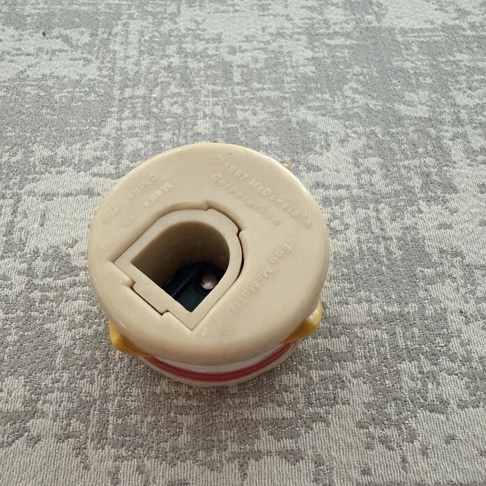 Vintage 1987 McDonalds Happy Meal Toy Changeables Transformer Egg McMuffin U193